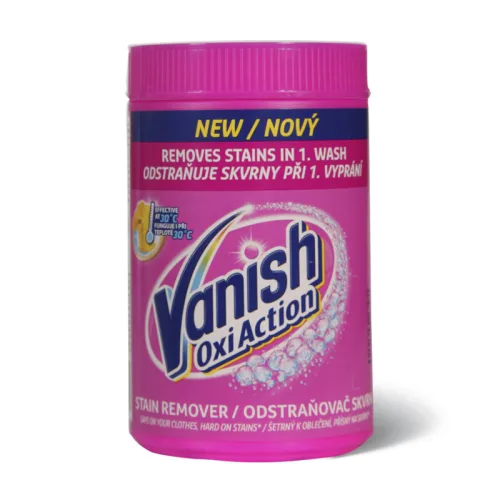 Odstranjivač fleka VANISH prašak pink 625g