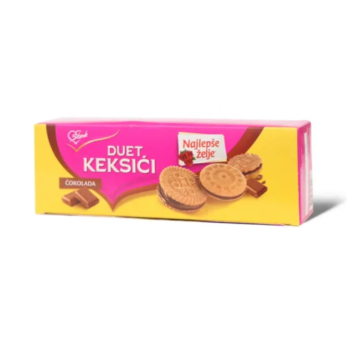 Biskvit sa čokoladom DUET keksici sa čokoladom 110g