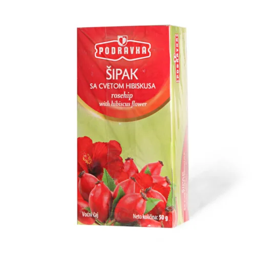 Čaj od šipka PODRAVKA sa hibiskusom 50g