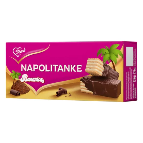 Napolitanke ŠTARK čoko bananica prelivene 135g