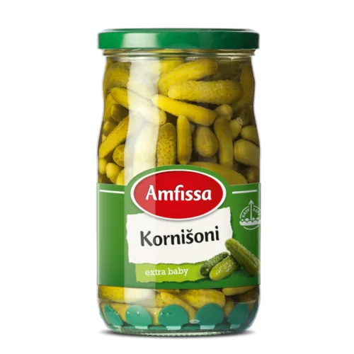 Kornišoni AMFISSA baby extra 680g