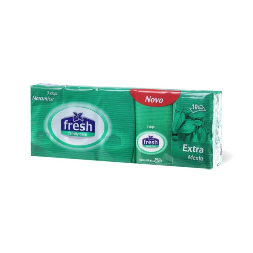 Papirne maramice FRESH troslojne ex.Mentol 10/1