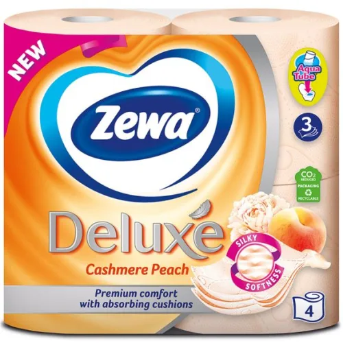 Toalet papir ZEWA Deluxe Peach breskva 4 komada
