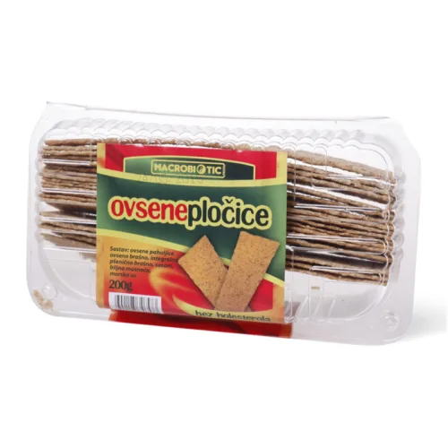 Pločice ovsene MACROBIOTIC bez holesterola 200g