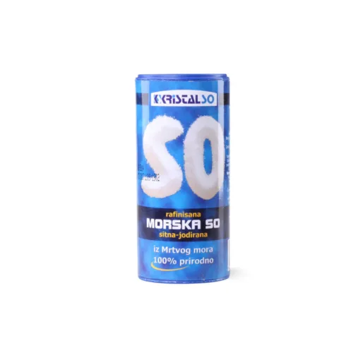 So morska KRISTAL SO rafinirana sitna pvc doz 250g