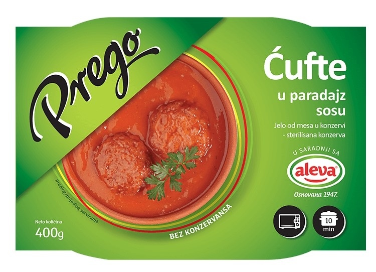 Gotova jela NEOPLANTA Prego ćufte u paradajz sosu 400g