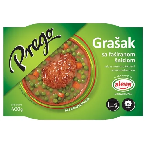 Gotova jela NEOPLANTA Prego grašak sa faširanom šniclom 400g