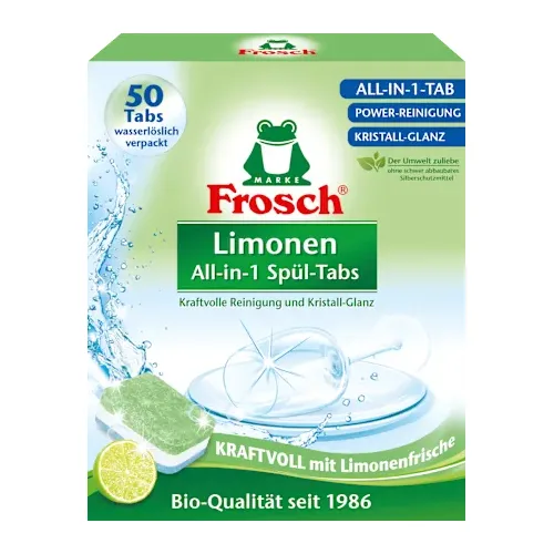 Tablete FROSCH green lemon 50kom
