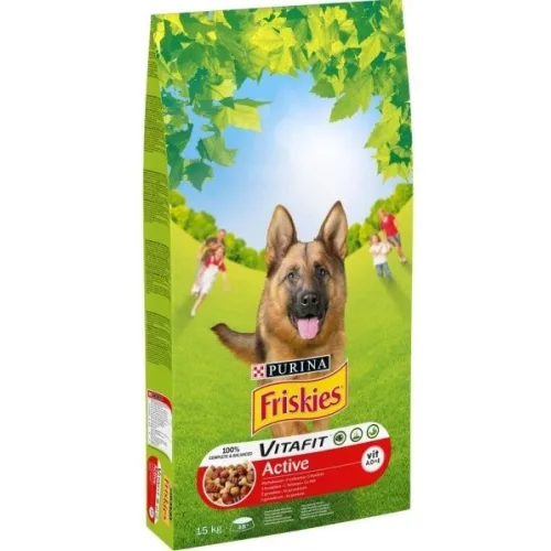 Hrana za pse FRISKIES Active meso 15kg