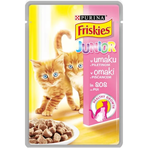 Hrana za mačke FRISKIES junior piletina 4x85g