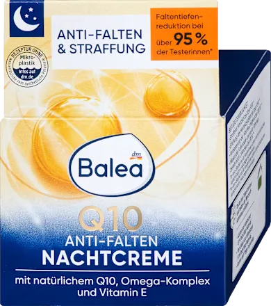 Krema za negu lica BALEA Q10 noćna protiv bora 50ml
