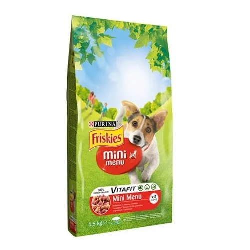 Hrana za pse FRISKIES Mini menu govedina i povrće 1,5kg