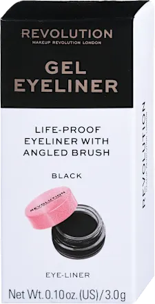 Ajlajneri REVOLUTION MAKE UP gel sa četkicom crni
