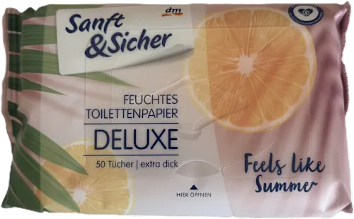 Toalet papir SANFT&SICHER vlažni feels like summer 100kom