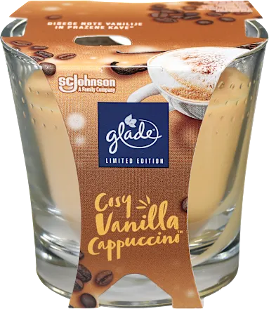 Mirisna sveća GLADE vanila cappuccino 129g