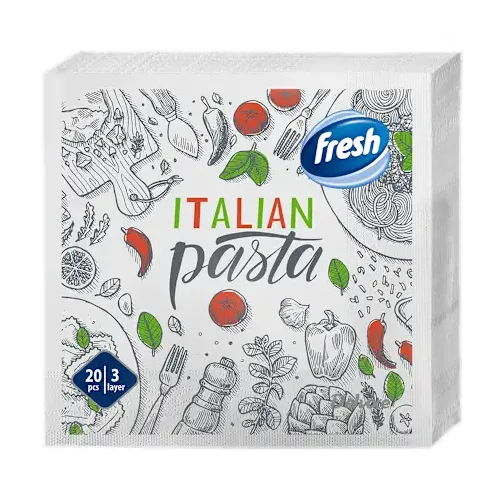 Salvete FRESH dekor hrana 3sloja 20kom