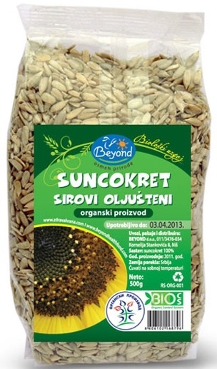 Suncokret BEYOND sirovi oljušteni 500g