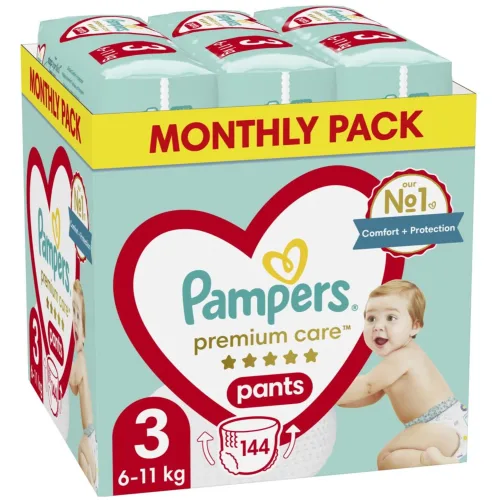 Pelene za bebe PAMPERS  premium care 3 144kom