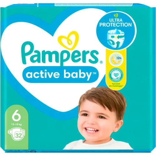Pelene za bebe PAMPERS  active baby 6 32kom