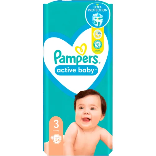 Pelene za bebe PAMPERS  active baby 3 54kom