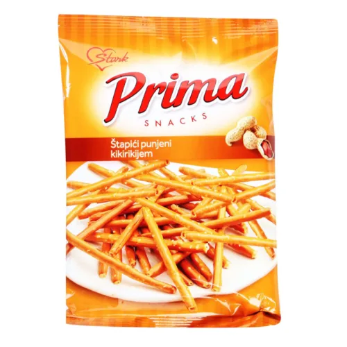 Slani štapići PRIMA sa kikirikijem 100g
