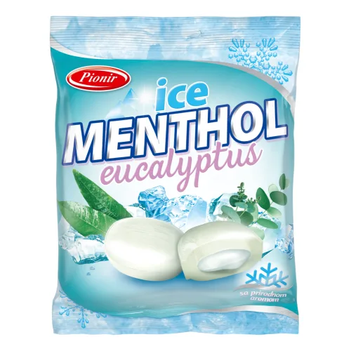 Bombone PIONIR Menthol ice eucalyptus 100g
