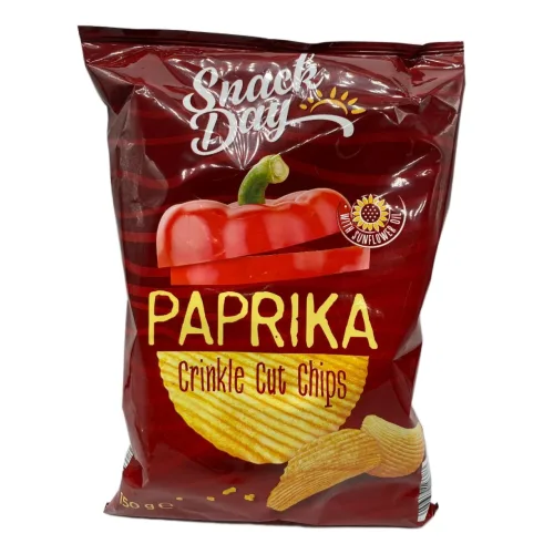 Čips SNACK DAY rebrasti paprika 150g