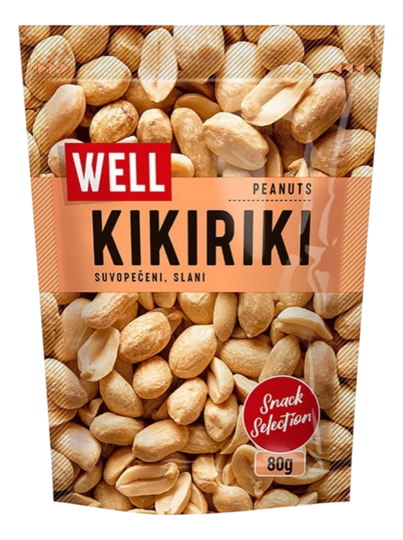 Kikiriki WELL pečeni slani 80g