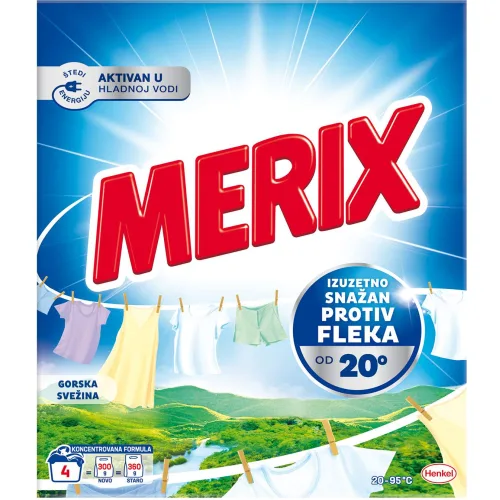 Deterdžent za pranje veša MERIX gorska svežina 4 pranja (300g)