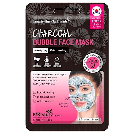 Maska za lice MBEAUTY crna detox bubble 20ml