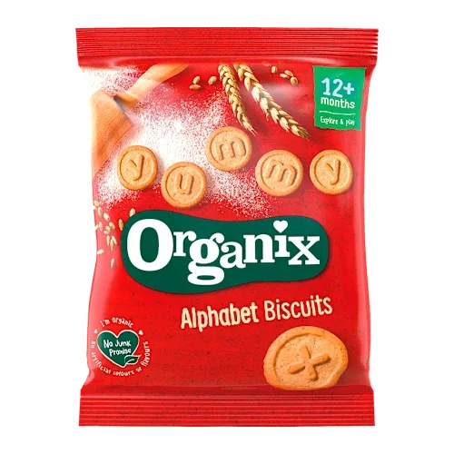 Dečija hrana ORGANIX organski alfabet keksići 12m+ 25g