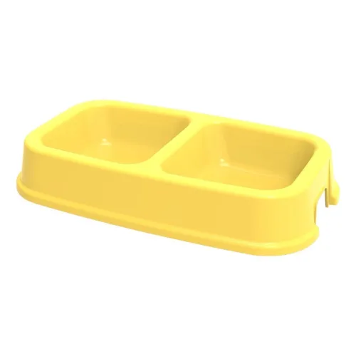 PETMAX Gatto dupla činija 2x0,3l žuta