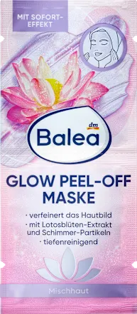 Maska za lice BALEA Glow peel off  2x8ml
