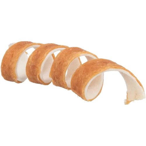 Poslastice za pse TRIXIE Denta fun spirala pačetina za pse 12cm