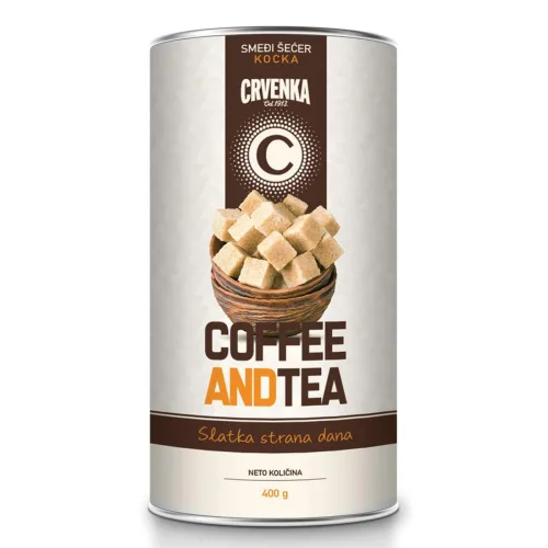 Šećer CRVENKA smedji kubo kocka kristal 400g