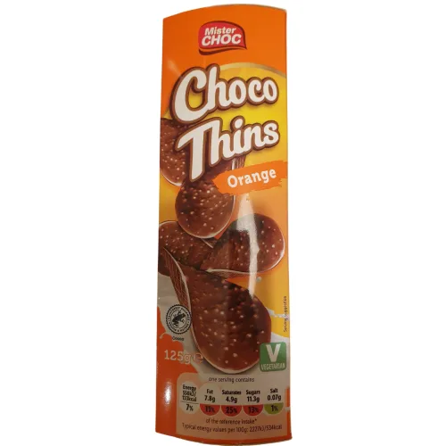 Čips MISTER CHOC čokoladni 125g