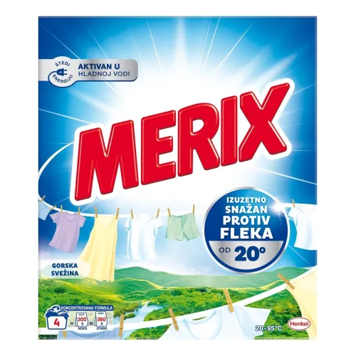 Deterdžent za pranje veša MERIX mountain fresh 4 pranja (360g)