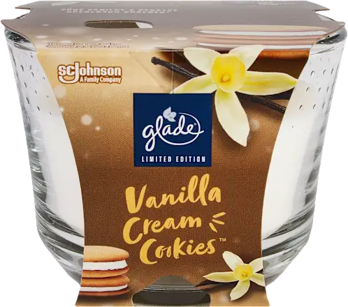 Mirisna sveća GLADE vanilla cream cookies 224g