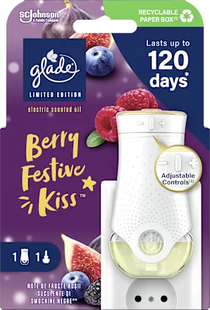 Osveživač prostora GLADE električni berry festive kiss 20ml