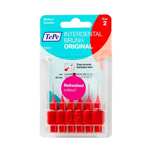 Četkica za zube TEPE ISO 2 Original interdentalne četkice crvene 6kom