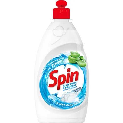 Det.za ruč.pr.sud SPIN aloe vera & bamboo 450ml
