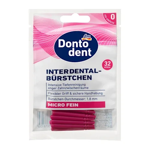 Četkica za zube DONTODENT ISO 0 mikro fine interdentalne četkice 32kom