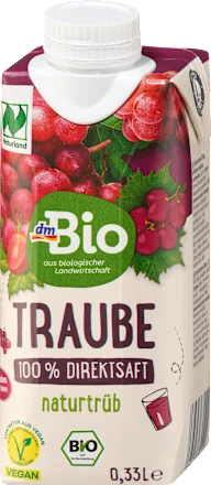 Negazirani sok DM BIO crveno grožđe 100% 330ml