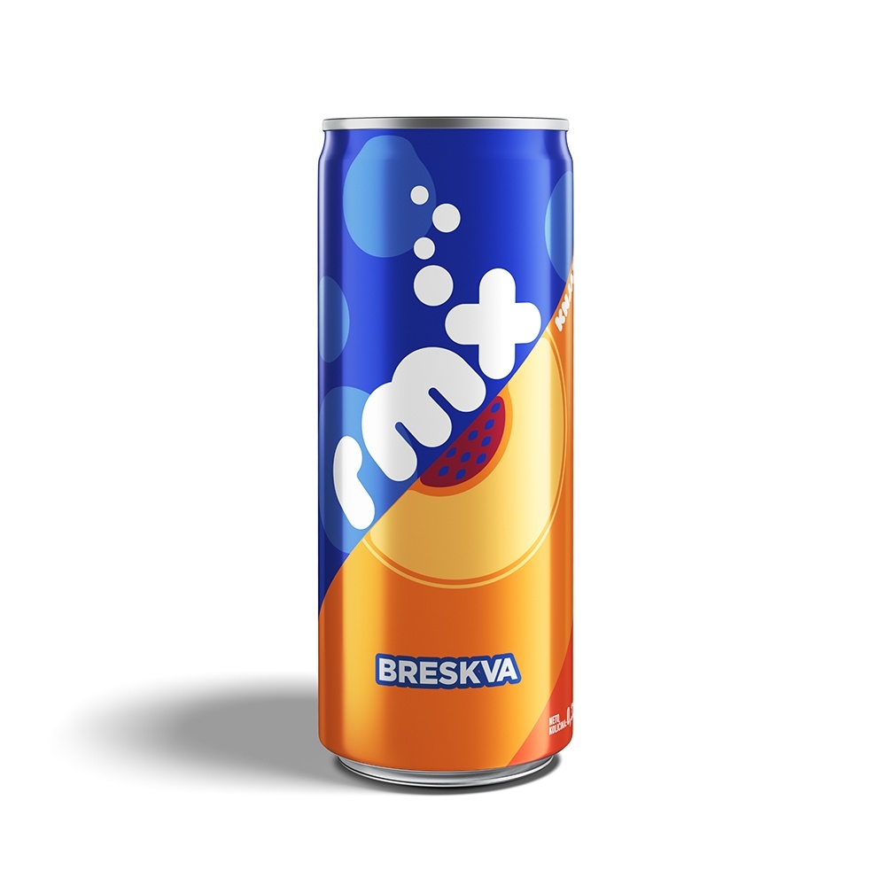 Gazirani sok KNJAZ MILOŠ REMIX breskva limenka 330ml