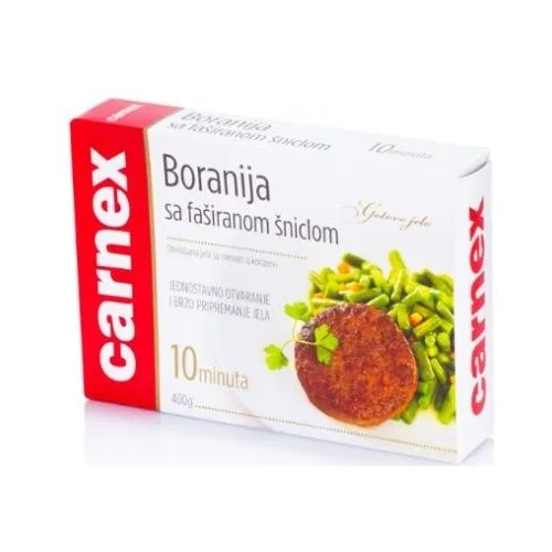 Gotova jela CARNEX Faširana šnicla sa boranijom 400g