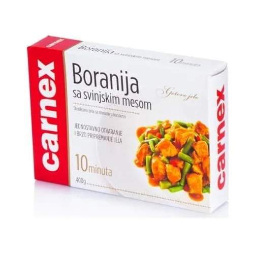 Gotova jela CARNEX Boranija sa svinjskim mesom 400g