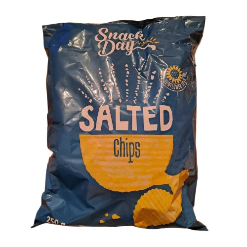 Čips SNACK DAY rebrasti slani 250g