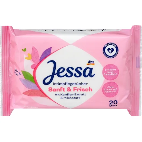 Maramice za negu intimne regije vlažne JESSA Sanft & frisch 20kom