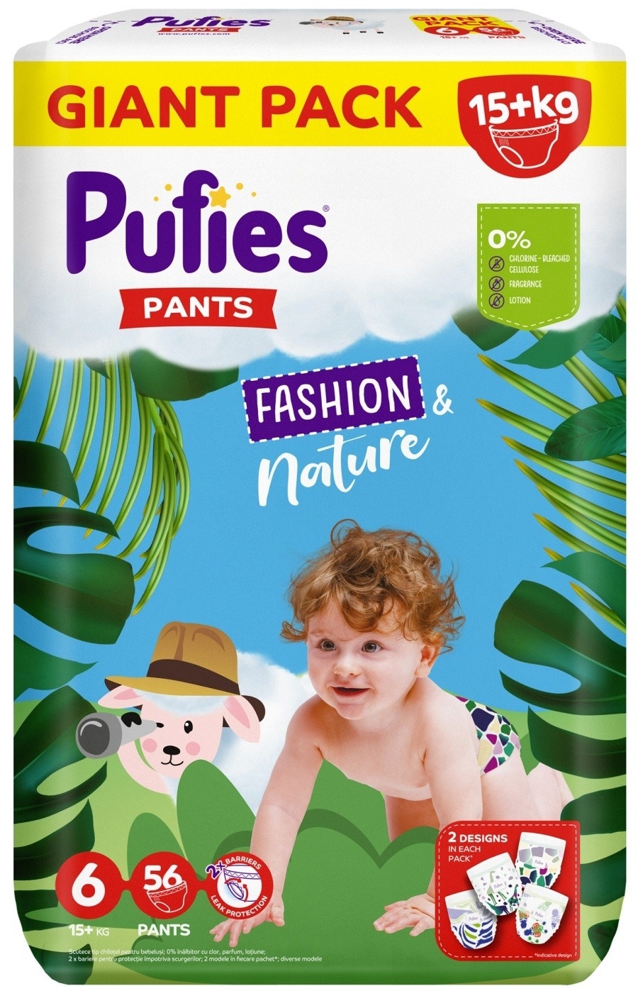 Pelene za bebe PUFIES  pants 6 XL 56kom