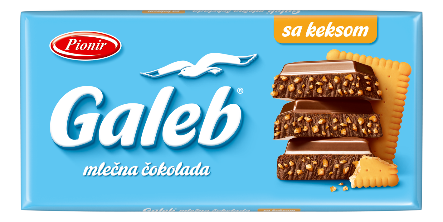 Čokolada GALEB sa keksom 90g